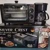 Three-in-one breakfast machine household multi-function toaster oven coffee machine bread machine 1
