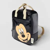 Mickey Black Backpack Children Bag Fashion Boutique Design Kids Boy School Bag Cartoon Trendy Brand Two-shoulder Bags Disney 3