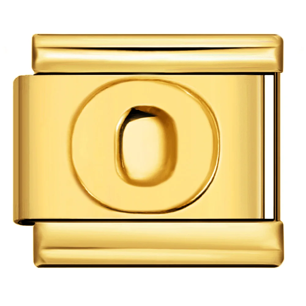 Mode Gold Farbe 26 A-Z Englisch Konkaven Buchstaben Charme Elastische Link Schmuck Italienische Edelstahl Machen Perle DIY 9mm Armband – Detail 5