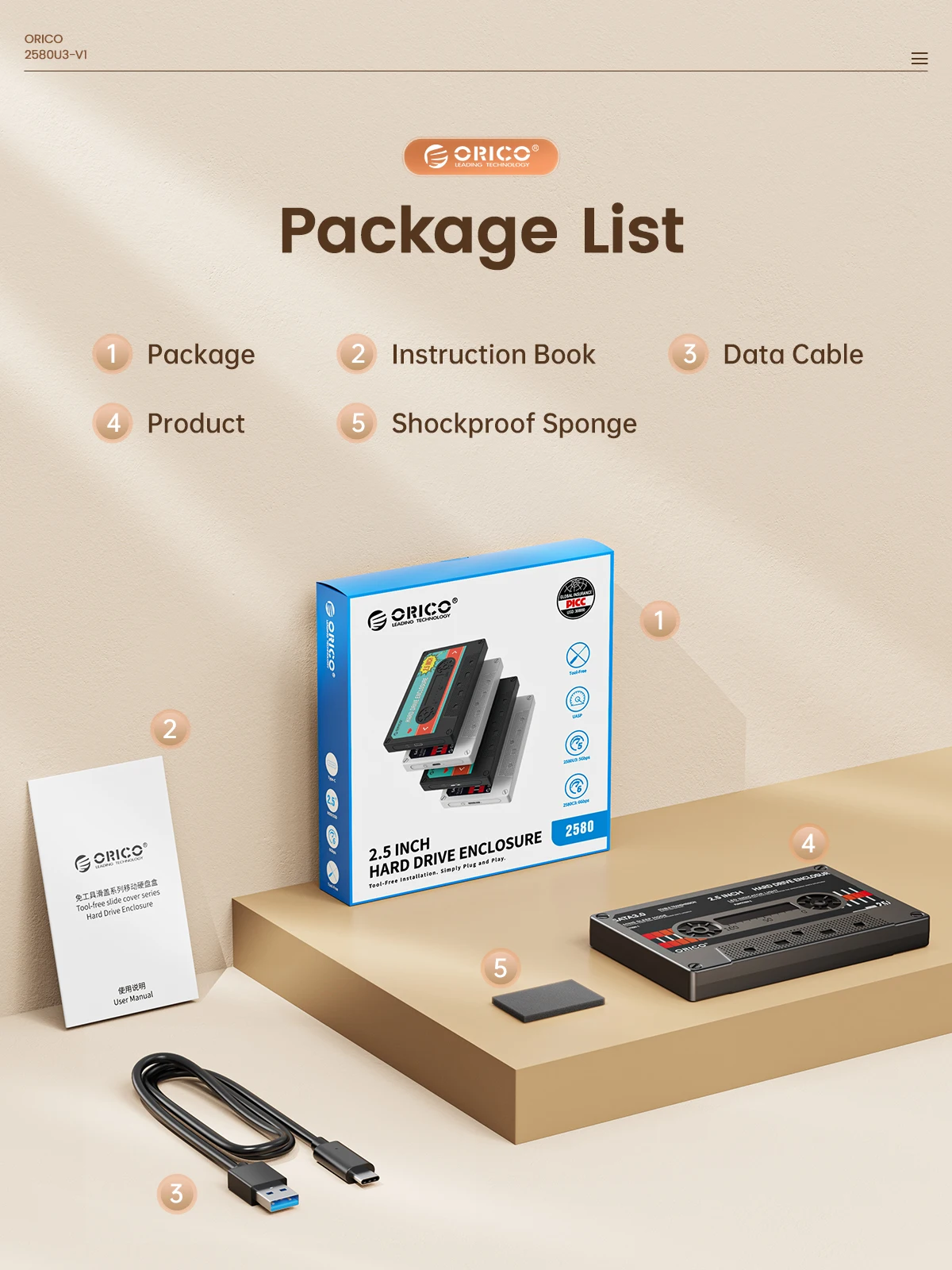 DIY, gabinete HDD, SATA para USB 3.0, tipo C, 5Gbps, 6Gbps, 2,5