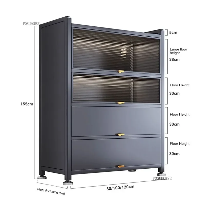 Modern Simple Kitchen Cabinet Home Storage Cabinet Multi-functional Multi-layer Kitchenware Storage Kitchen Furniture Cabinets 6