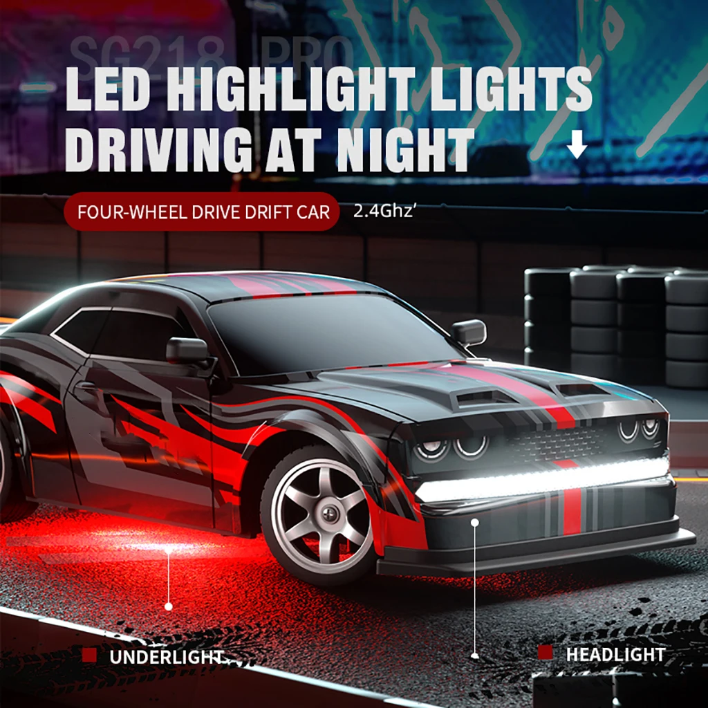 SG218 PRO 2.4G RC Drift Car 1/43 4WD Remote Control Car High Speed Four Wheel Drive Radio Controlled Mini Racing Car Model 2