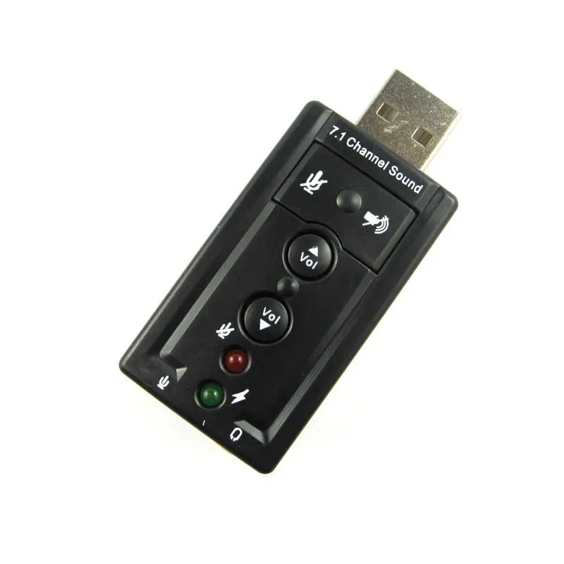 

USB Sound Card 7.1 Channel Sound 3.5mm Audio Interface External Sound Card To Earphone Speaker for Win 7 8 Android Linux Mac OS