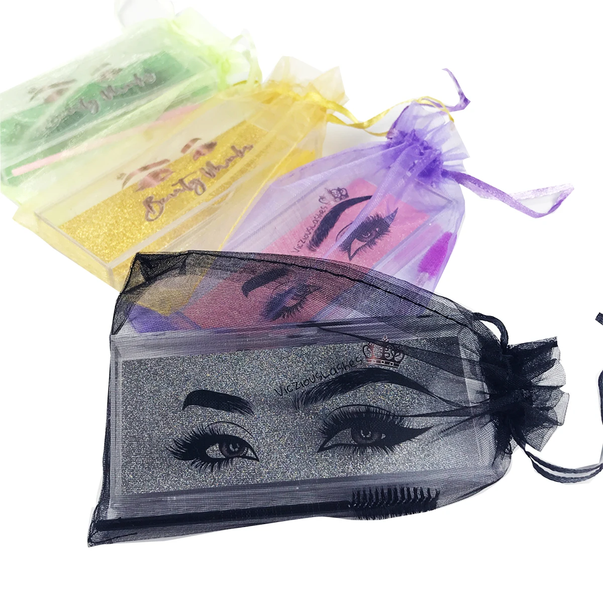Wholesale 3d Mink Eyelashes Box Package Logo Empty Lashes Box Case Plastic Sliding Clear Custom Lash Box In Bulk Makeup 2