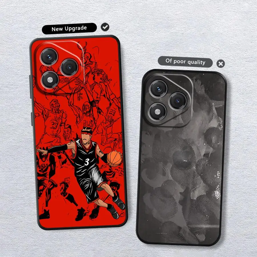 Cartoon Basketball Star Soft Shell Phone Case