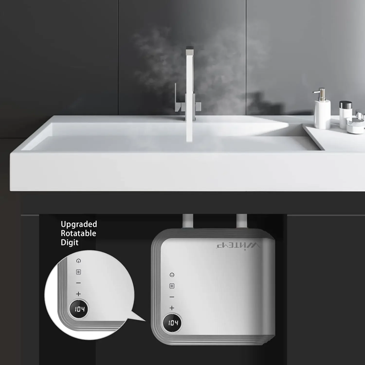 Water Heater Electric 3.5KW 120V, Designed to Provide Hot Water on Demand Without the Need for a Storage Tank, Use a Se