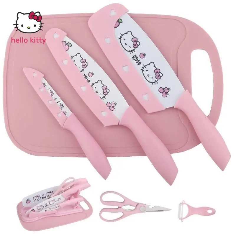 Out-of-print spot Sanrio authorized HelloKitty knife set-chef's