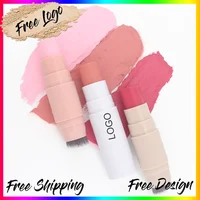 Waterproof Pigment Single Blush Powder Private Label Long Lasting Face Makeup Powder Blusher Custom Logo Wholesale White Package 1