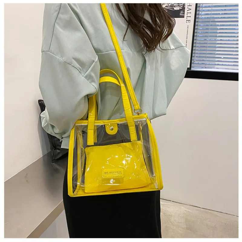 This Year Fashion Large-capacity Shoulder Bag Transparent Jelly Shoulder Bag New Autumn Fashion Shoulder Bag