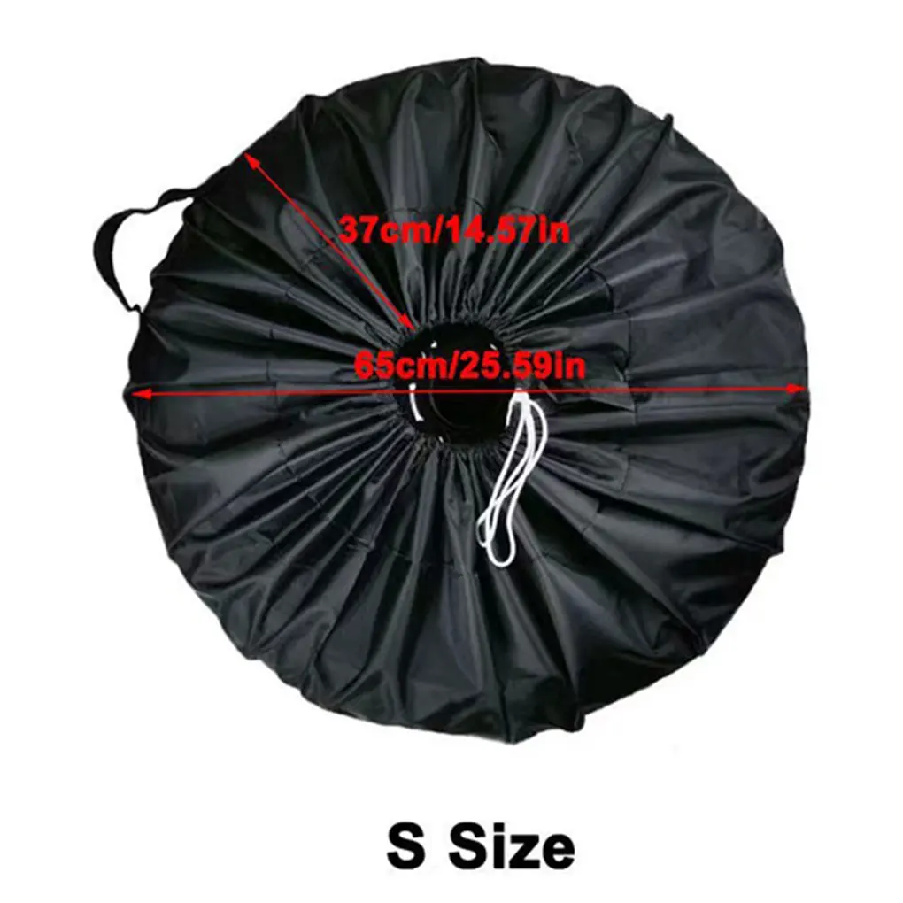 Car Spare Tire Covers Tire Protection Waterproof And Dustproof Universal Fit Wide Applications Black