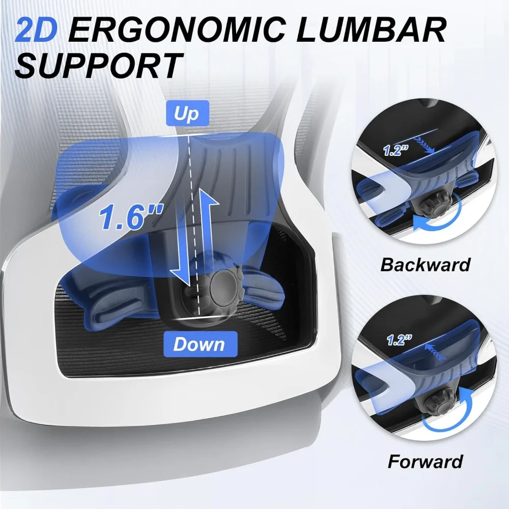 Ergonomic Office Chair,Upgrade Big and Tall Office Chair for Heavy People 700lbs,Mesh High Back Desk Chair with 4