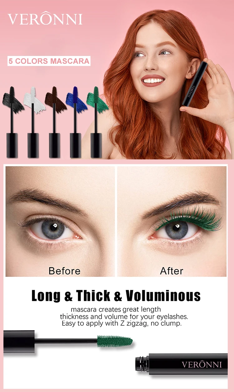 Colorful Waterproof Mascara For Long Lasting Voluminous Lashes_voghion.com