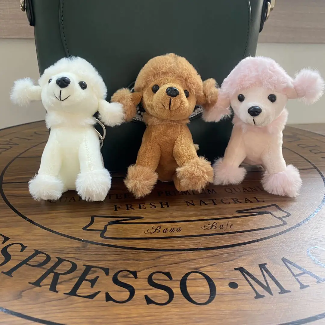 

Новый Модный милый плюшевый брелок в виде пуделя, милая плюшевая подвеска в виде щенка, собаки, цветной Забавный мягкий декоративный подарок на день рождения и Рождество