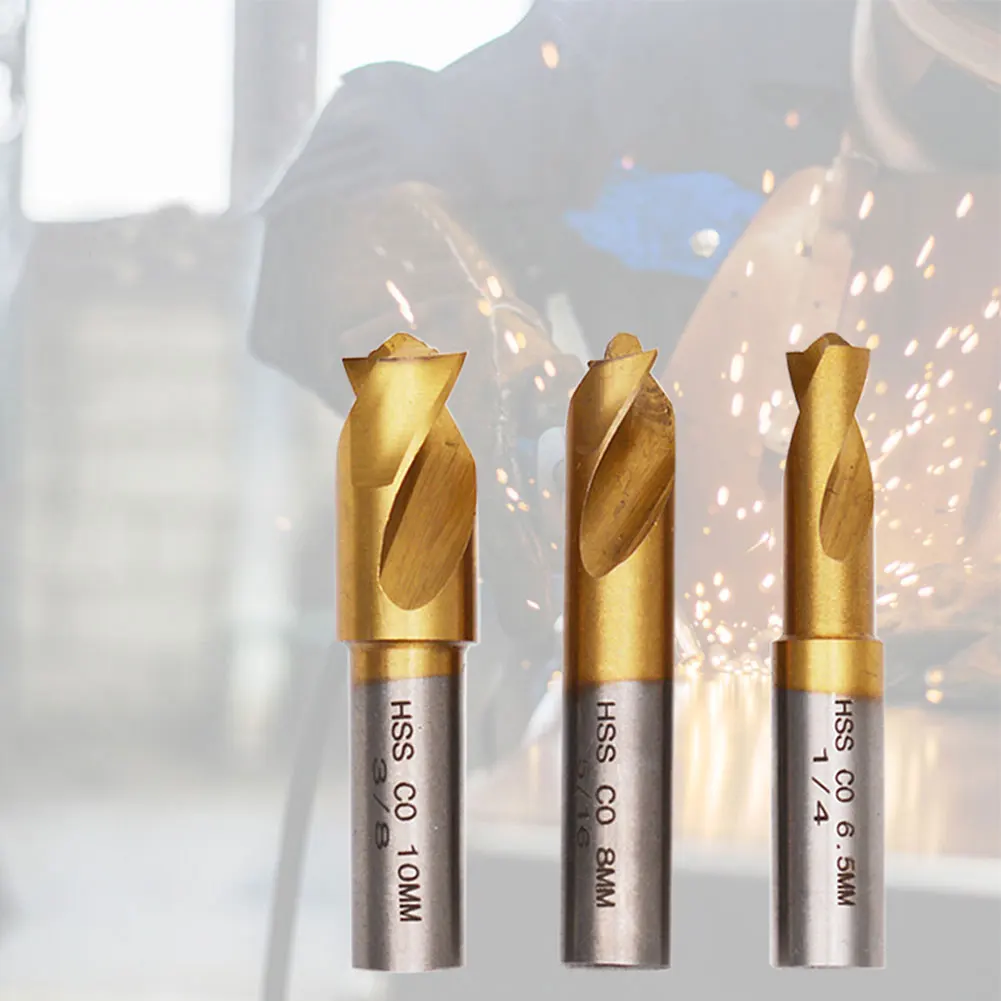 3Pcs 6.5/8/10mm High Strength Spot Weld Cutter Drill Bit Remove Sheet Metal Solder Joint Power Tools for Wood Steel Milling