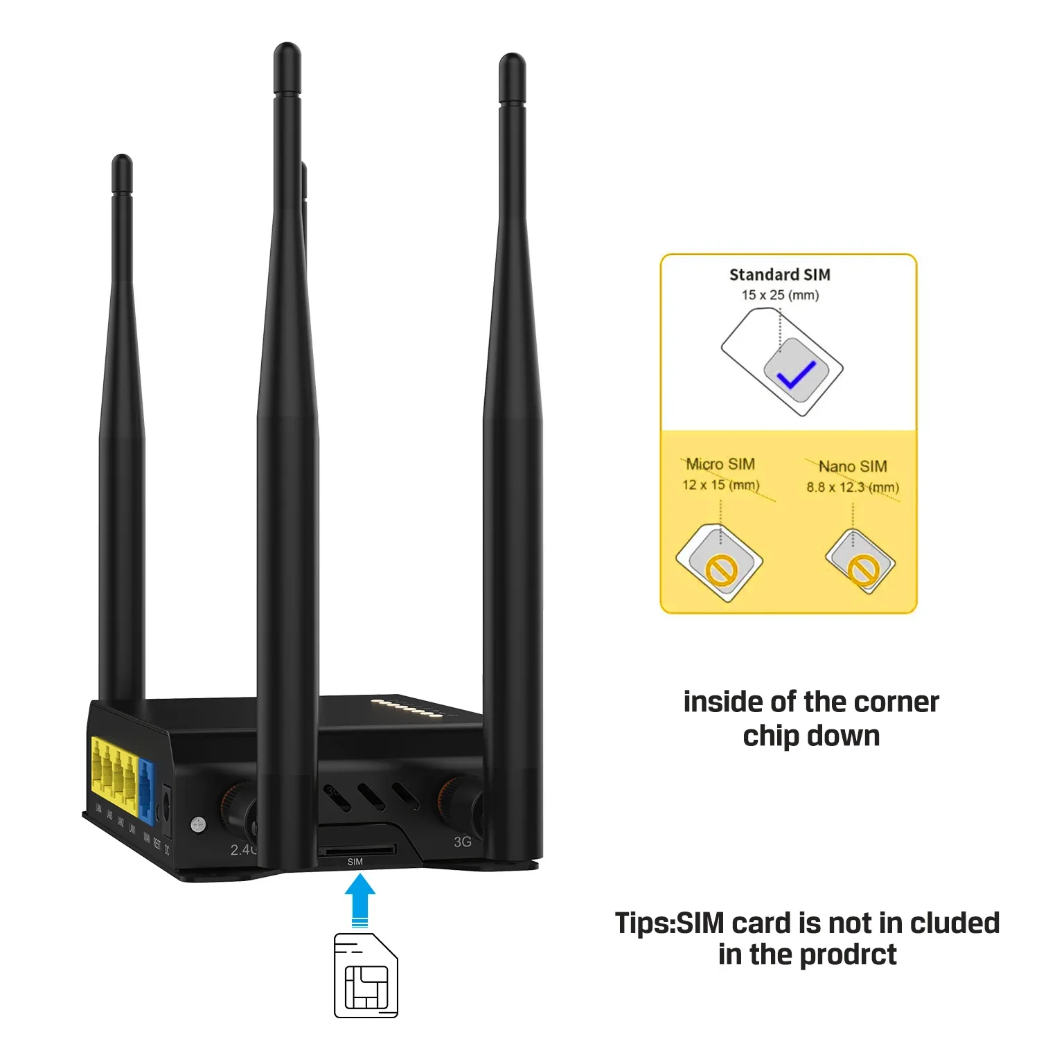 Roteador com Slot para Cartão Sim os Roteador Access Point para a Rússia e ue W826 300mbps 3g 4g Modem Nl678-e Lan - Imagem 4