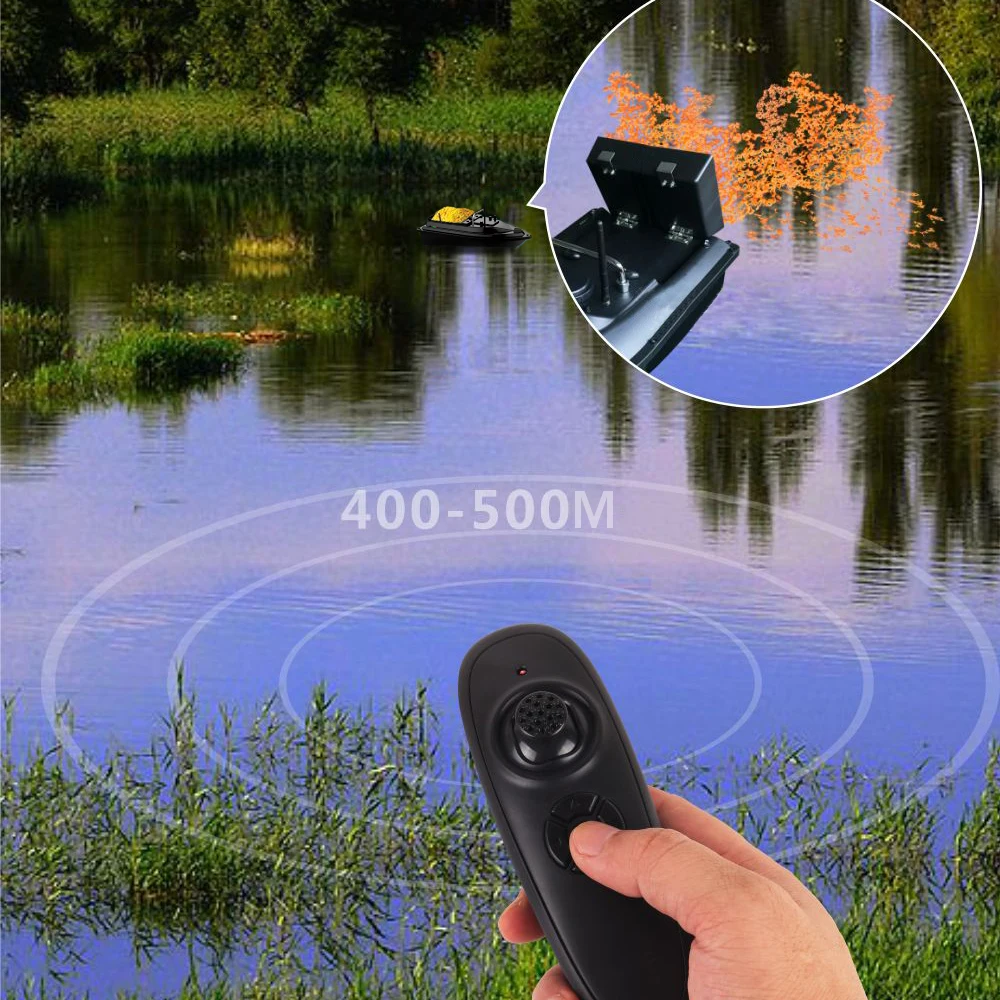 Smart Fixed Speed Cruise Radio Remote Control Fishing Bait Boat Fishing Feeder Fish Finder 2KG 500m RC Bait Boat