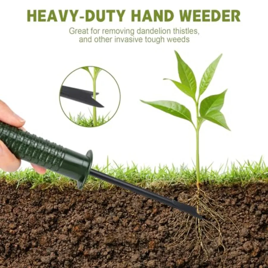 Garden Tool Set4 Pieces Garden Tools Including Hand Shovel Transplant Shovel Weeder and Hand Rake with Non-Slip Handle Idea for 5