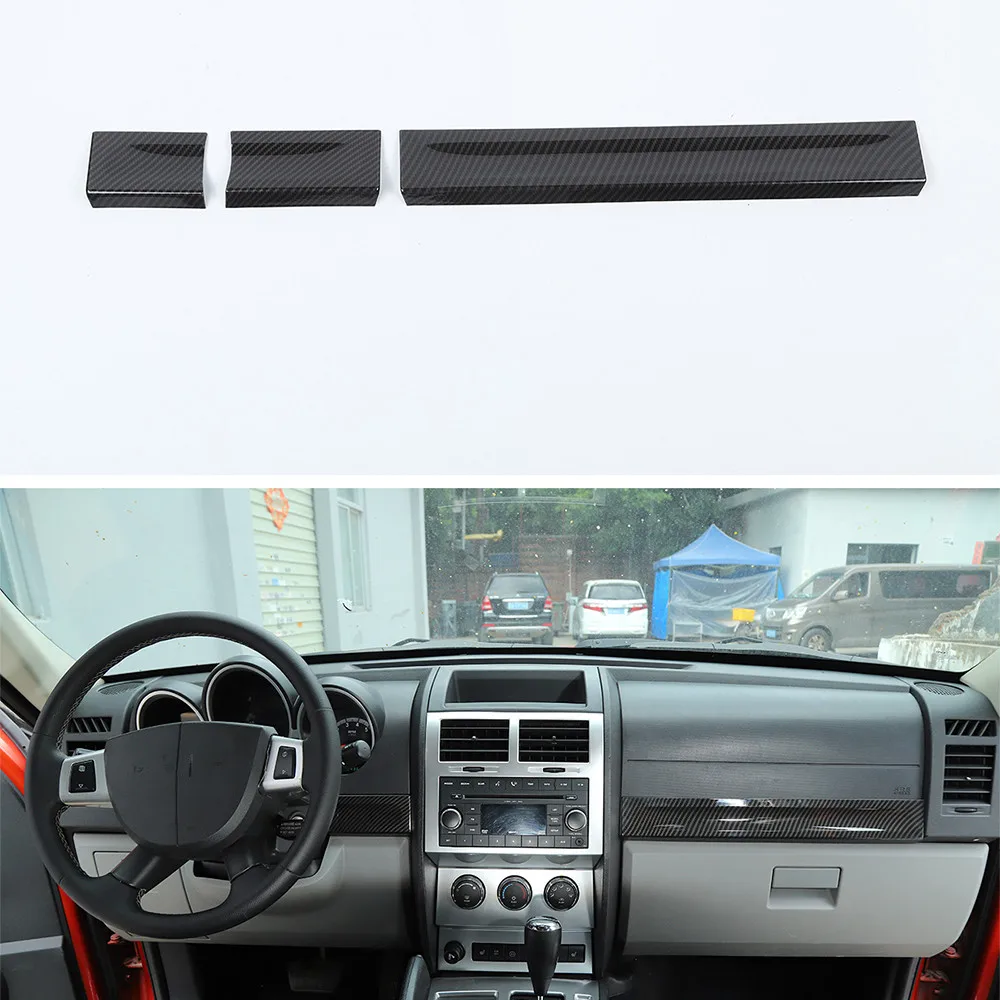 

JXKaFa Для Dodge Nitro 2007-2012, декоративные полосы для Центральной приборной панели автомобиля, декоративные полосы, стильный интерьер, автомобильные формовочные аксессуары