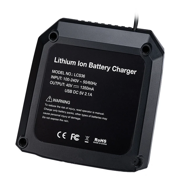 LCS436 LCS36 LCS40 Battery Fast Charger For Black Decker 36V 40V Max  lithium ion Battery LBX1540 LBX2040 LBX2540 LBXR36 LBXR2036 - AliExpress
