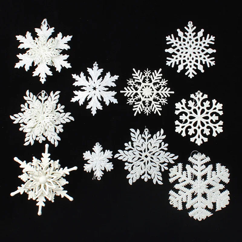 Christmas White Snowflake Decor For home Hanging Pendants New Year 2022  Gifts Xmas Tree Ornaments Window Stickers Decoration - Price history &  Review, AliExpress Seller - joy-enlife JOYENLIFE Store