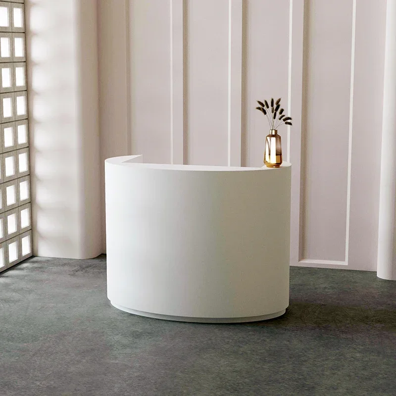 Italian Style Originality Reception Desks Simplicity Clothing Store Reception Desks Beauty Salon Office Furniture Recepce HBRD