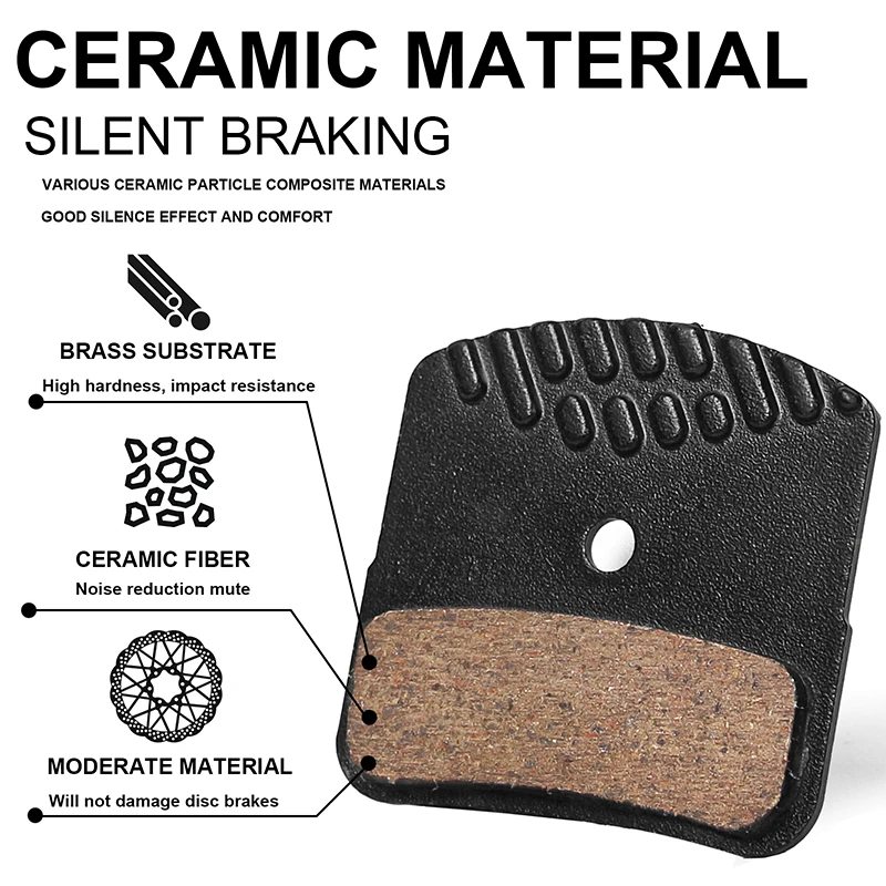 Frein à disque Premium H03A pour plaquettes pour vélos avec fonction refroidis Frein à disque Premium H03A pour plaquettes pour vélos avec fonction refroidis
