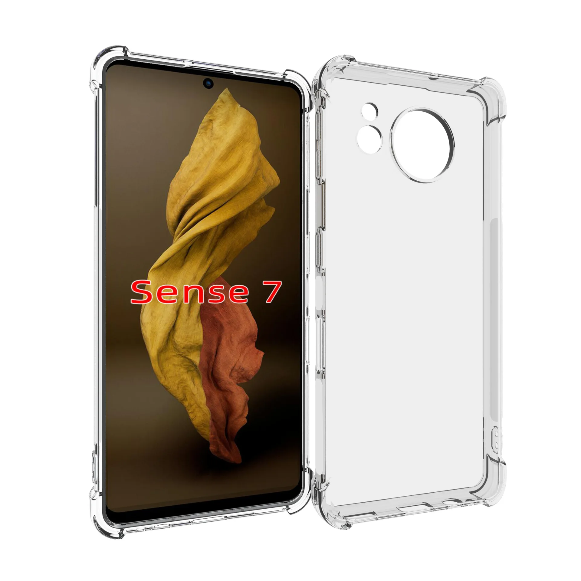 Enhanced Air Cushion Shockproof Clear Silicone Bumper Phone Case