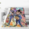 YuGiOh! Card Game Anime Knitted Blanket Coral Fleece Plush Yugi Muto Cartoon Super Warm Throw Blanket for Bedding Couch Bed Rug 1