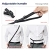 Hands Free Double Handle Dog Leash for Running Walking, Adjustable Multifunctional Crossbody Waist Leash Big Medium Pet Dogs 5
