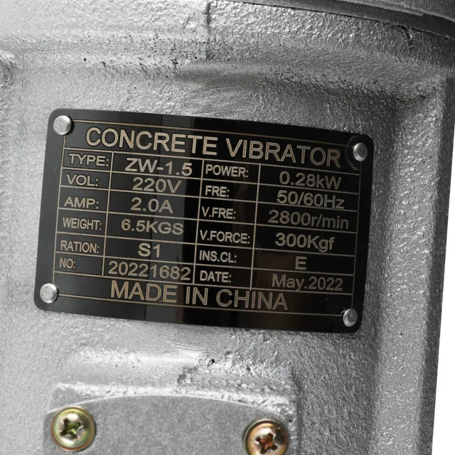 Vibratore Per Calcestruzzo IMAYCC 1300W - Asta 2m, 4300 Giri/min, Per Edilizia, Ponti, Strade