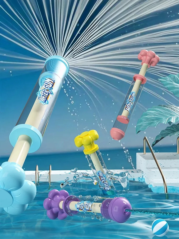 Fireworks Gun Pull-Out Blaster Kids Summer Outdoor Beach Toy For Water Fight Pool Lawn Interactive Splash Game Props_voghion.com