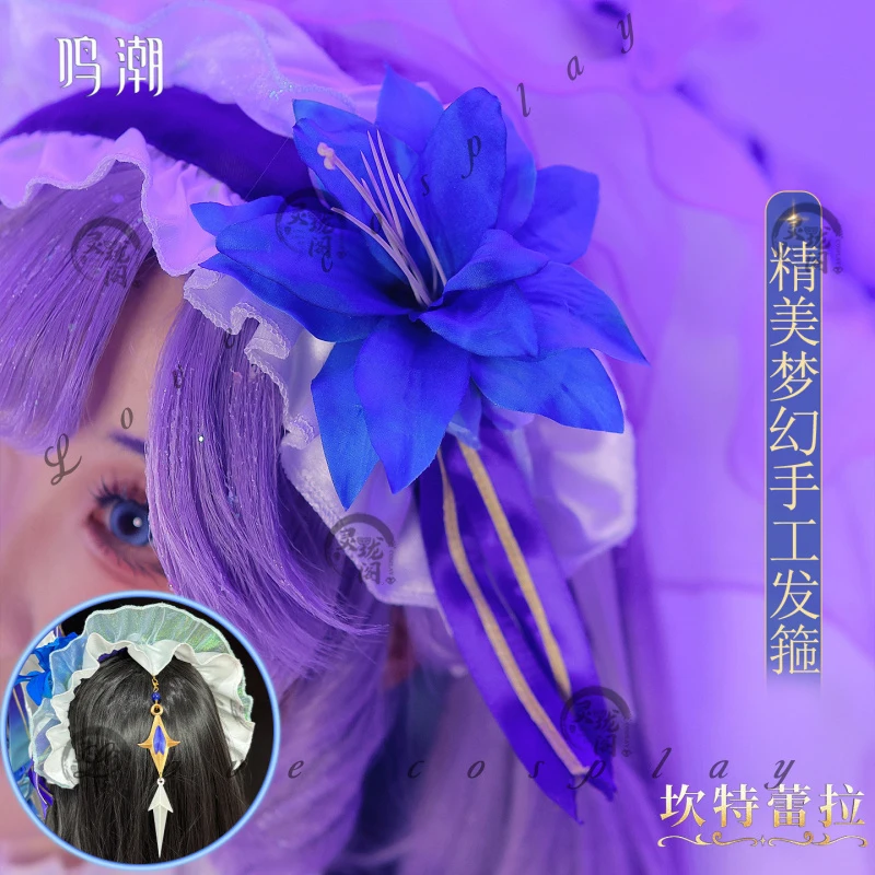 Costume Cosplay Cantarella dal Gioco Wuthering Waves, Abito Viola della Famiglia Fisalia, Parrucca, Costume Sexy da Donna per Carnevale - immagine 6