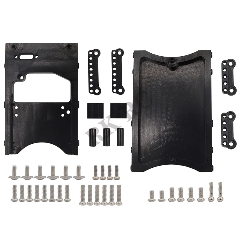 Metall-Chassis-Rahmen, Portalachse, 2-Gang-Getriebe, Stoßdämpfer, Spurstangen-Set, Antriebswelle für MN MN98 D90 D91 D99 MN99S 4WD RC Auto – Detail 19