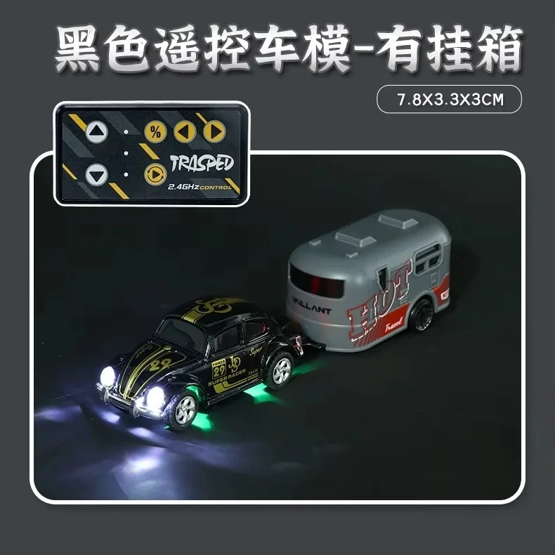 black with trailer