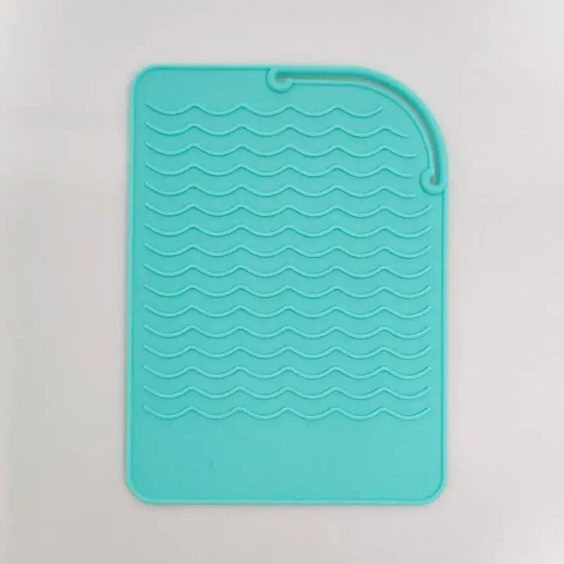 Curled Hair Stick Clip Insulation Pad Straightener Perm Stick Silicone Insulation Pad Anti Slip Silicone Pad Meal Mat