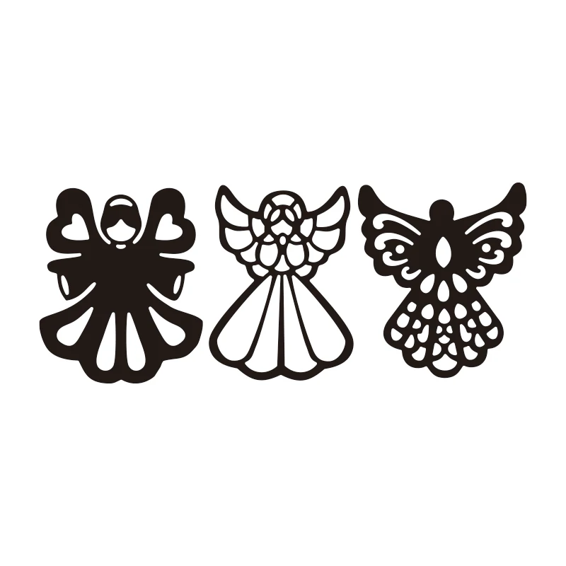 천사 금속 절단 다이 날개와 요정 DIY Scrapbooking 앨범 엠보싱 종이 카드 장식 공예 2022 새로운