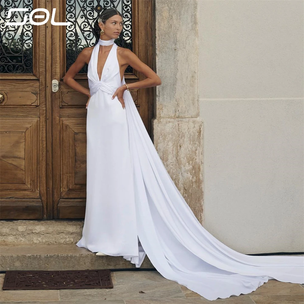 Женское атласное свадебное платье It's yiiya