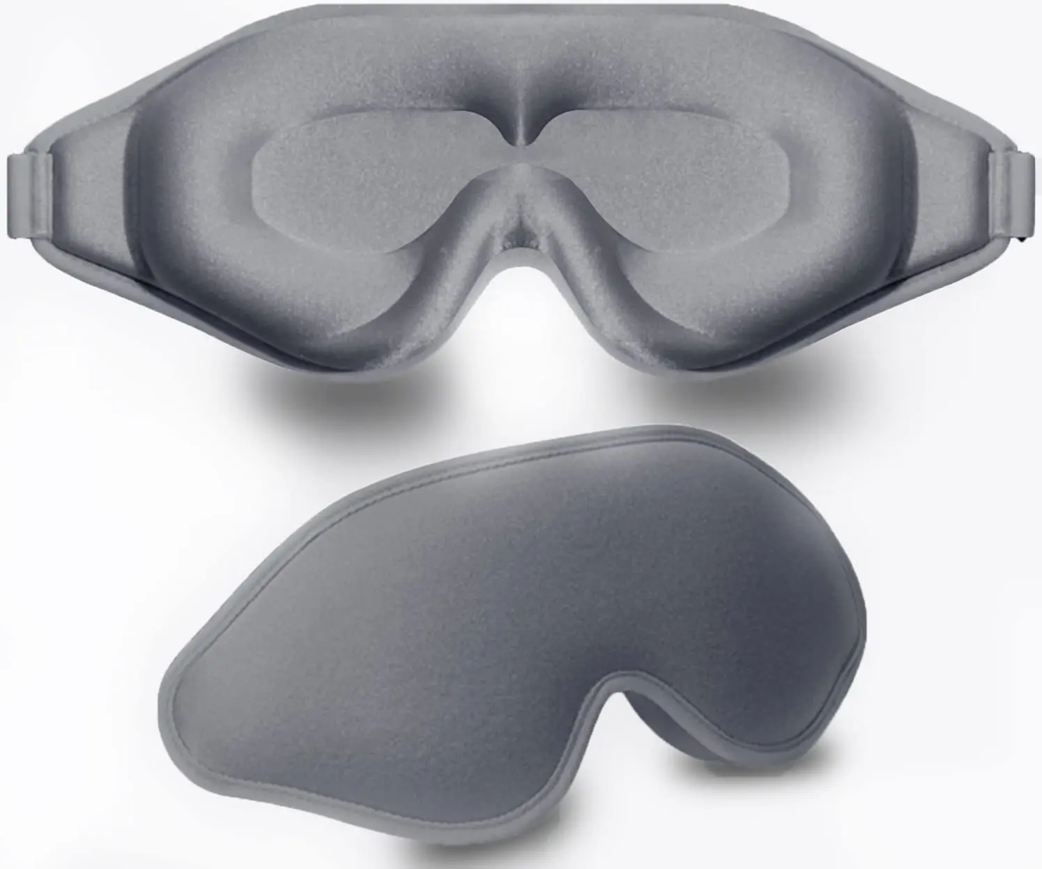 Deluxe 3D Contoured Sleep Mask - Ultimate Light Blocking & Comfort for Restful Sleep