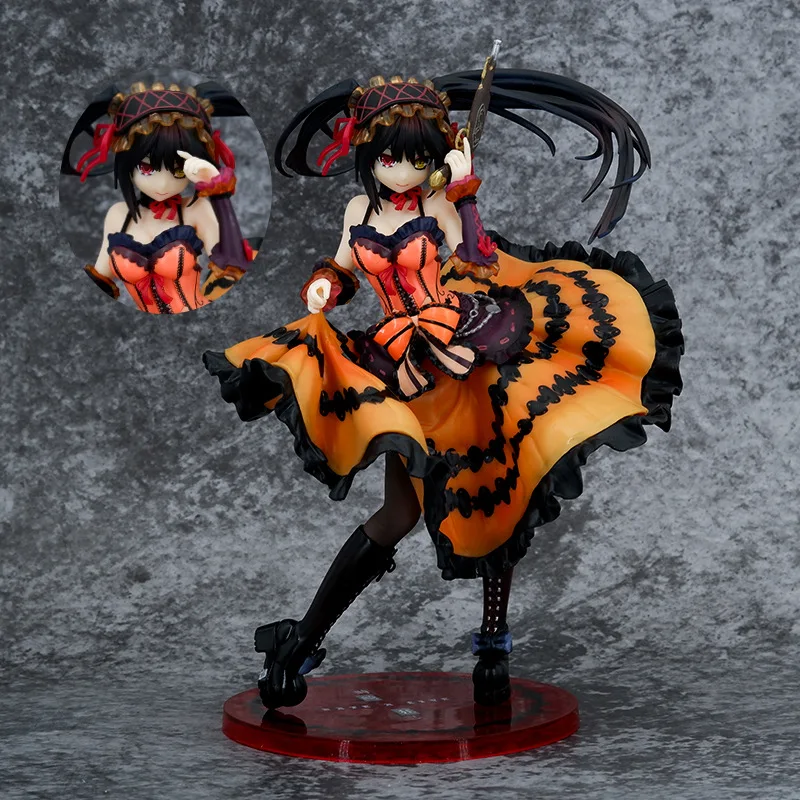 

33cm Dating Live Anime Character Pvc Statue Tokisaki Kurumi Elohim Action Doll Room Decoration Birthday Gift