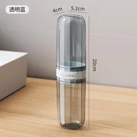 Conteneurs de voyage pour brosse à dents, étui Transparent et Portable pour brosse à dents, accessoires d'extérieur/voyage d'affaires/voyage 6