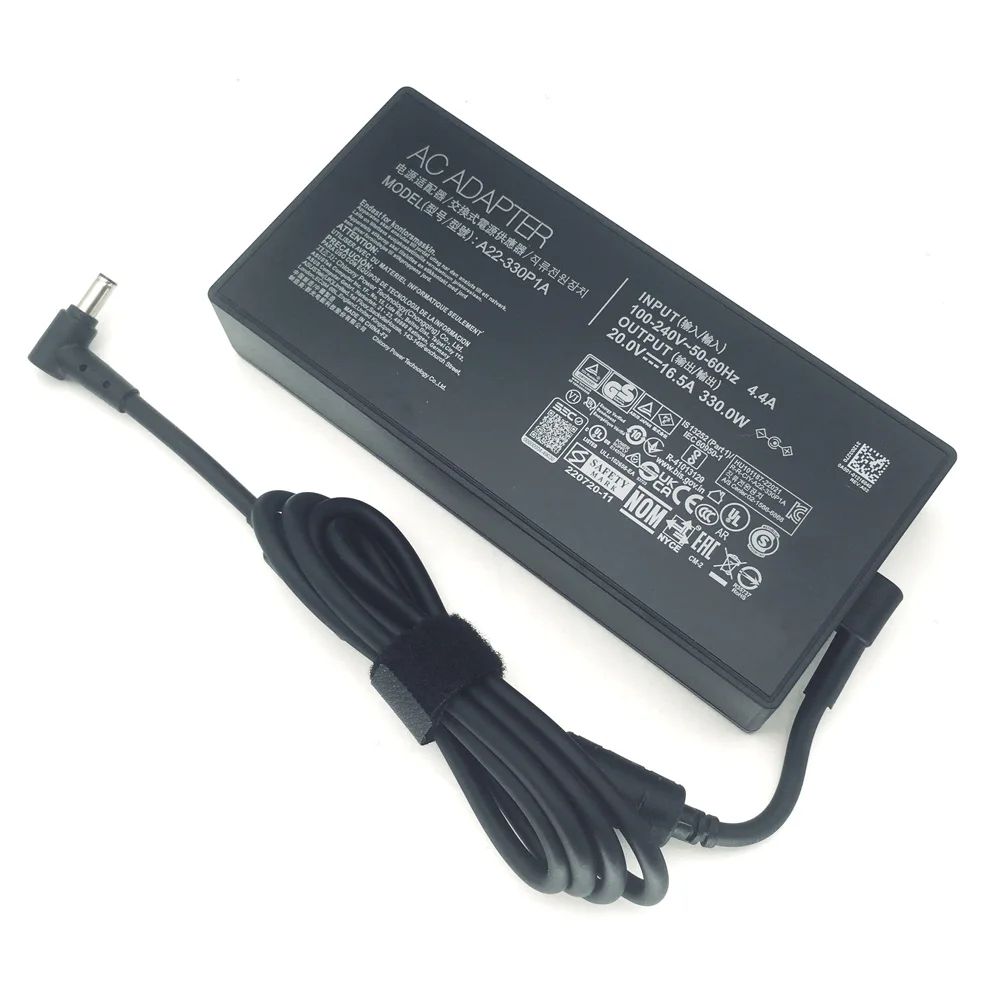  330W 16.5A 20V 충전기 (아수스 ROG 제피러스 듀오 16, M16, 스트릭스 스카 16, 17, 17SE, G16, G18 게이밍 노트북용 전원 어댑터)