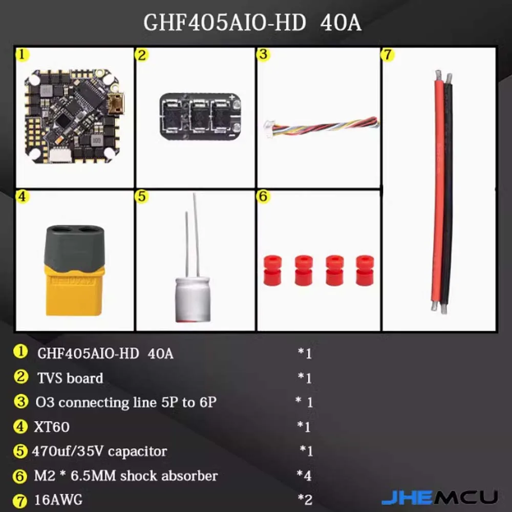 รูปสินค้า 40A 4in1 ESC 2-6S Flight Controller คุณภาพสูง สำหรับโดรน FPV
