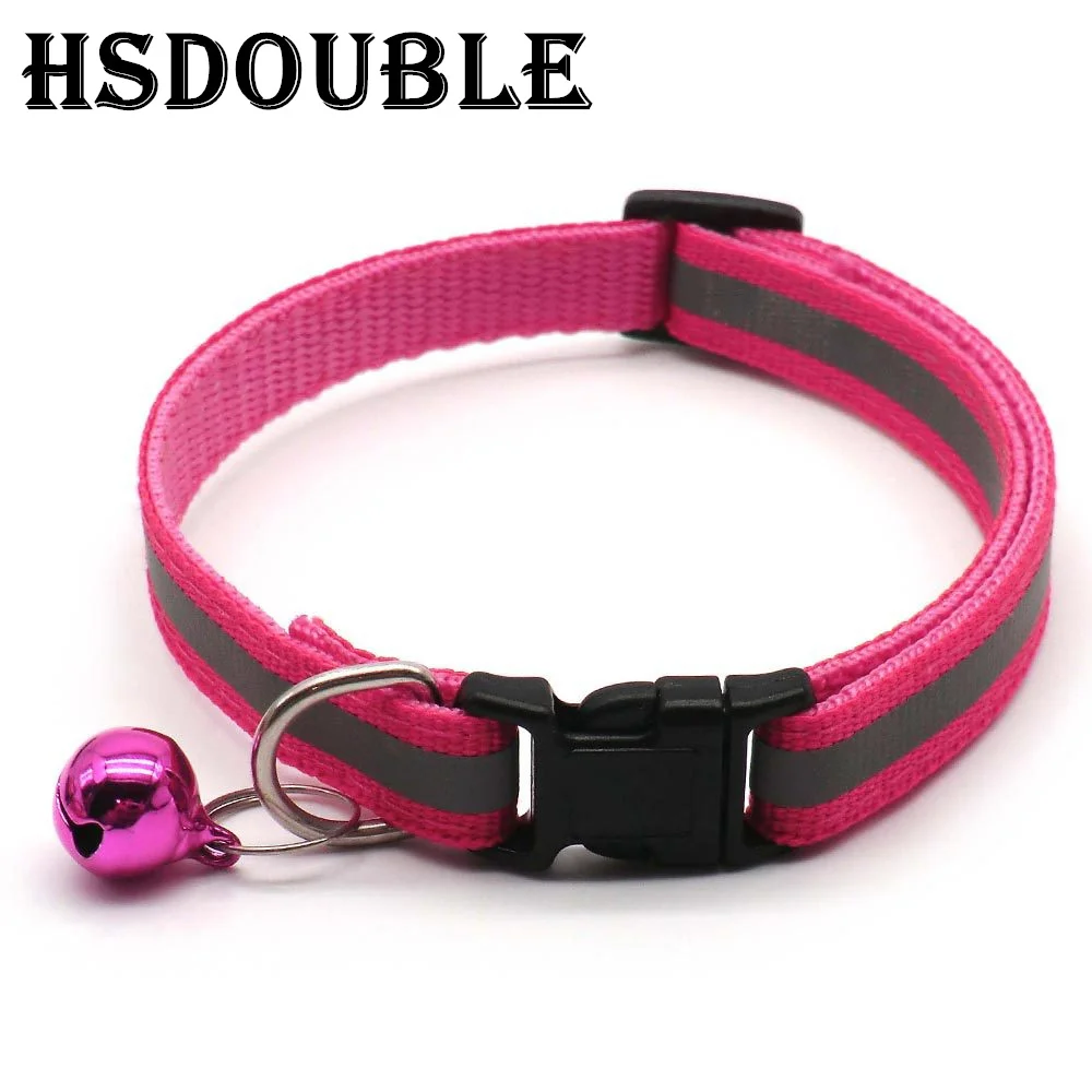 2Pcs/Pack 12 Colors Reflective Adjustable Cats And Small Dogs Collars thumbnail 10