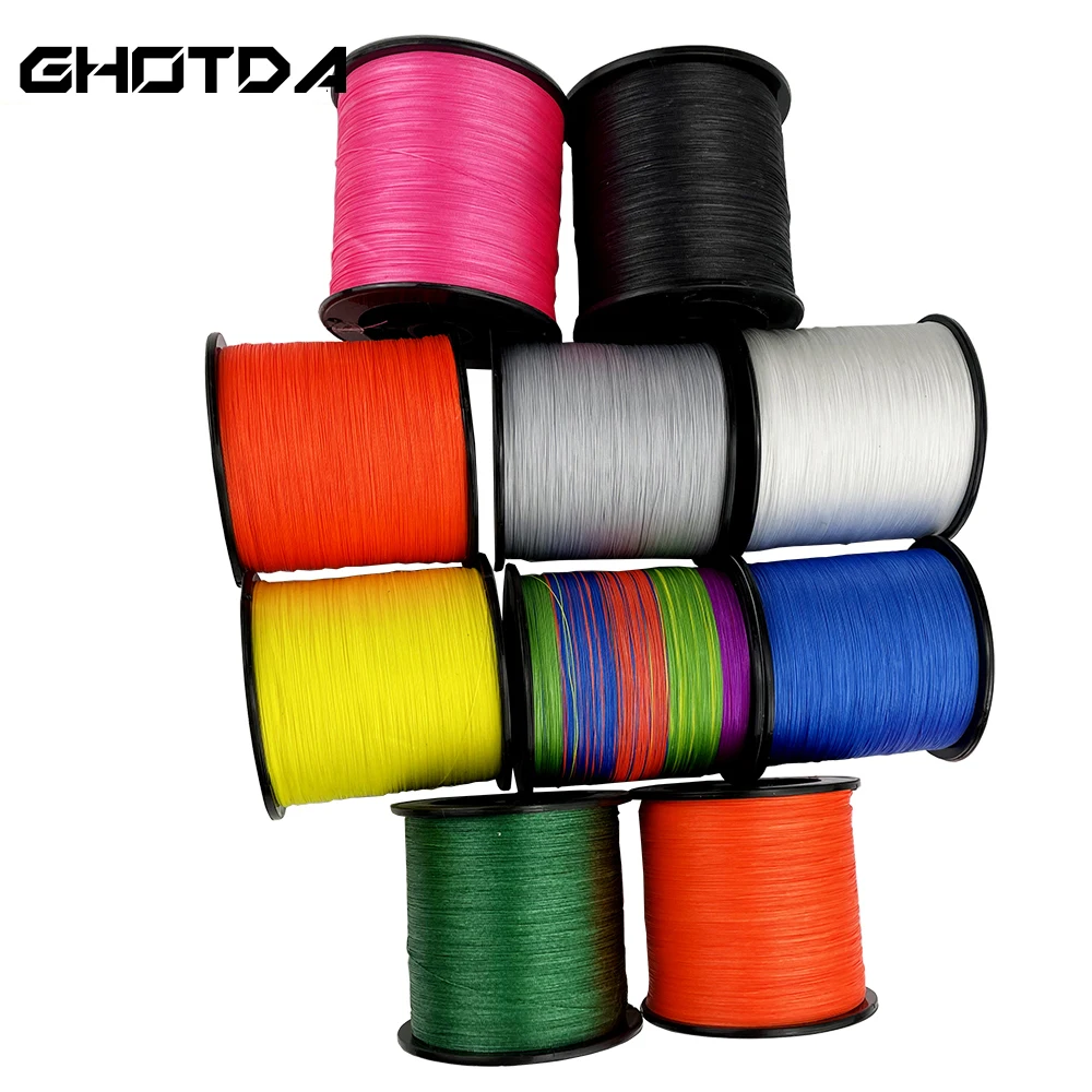 GHOTDA X8 Fishing Line 100M High Strength Smooth 8 Strands Pink Multicolored Multifilament Lure Line Fishing Tools fishing tools fishing tool fishing accessories fishing tackle