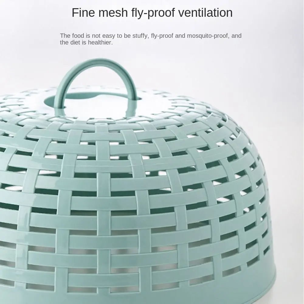 Food Cover Home Anti Mosquito Fly Vegetable Cover Plastic Round Food Dustproof Dining Table Kitchen Accessories