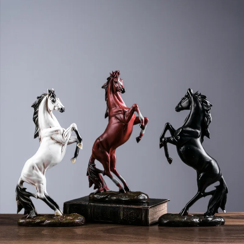 Resin horse to success handicrafts home living room desktop porch ...