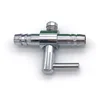 10pcs 4mm Stainless Steel Aquarium Tank Air Pump Air Flow Tube Pipe Line Control Valve Air Pump Accessories Wholesale 4