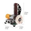 Mini Electric Belt Machine Sander Sanding Grinding Machine Adjustable Speed Abrasive Belts Grinder DIY Polishing Cutter Edges 2