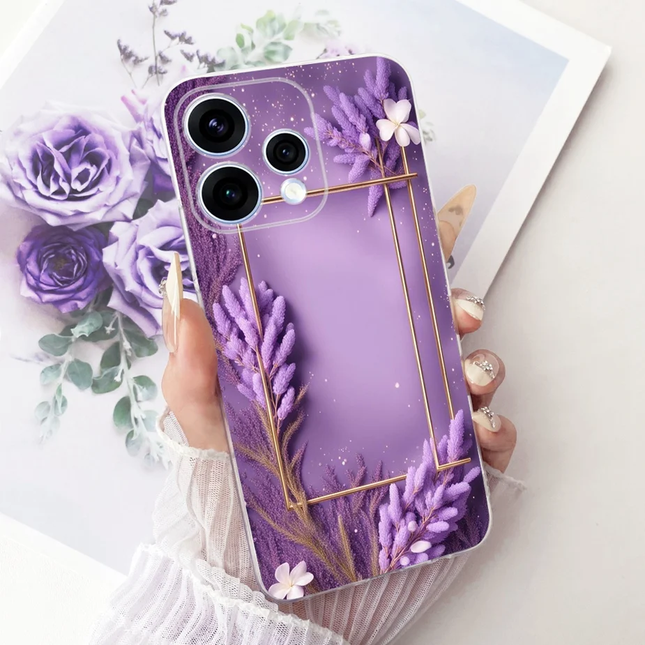 Colorful Flowers Painted Soft Slim Phone Case