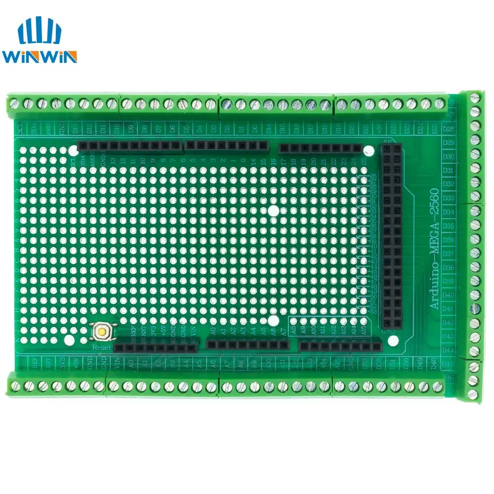 Kit Schermatura Morsettiera Per Arduino MEGA-2560 R3 - Scheda Prototipo Pre-saldata Con Viti